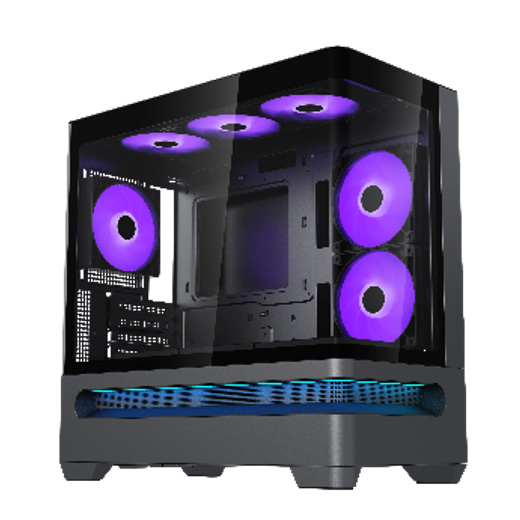 Prism 400S Mid‑Tower Black Gaming PC Case (2026)