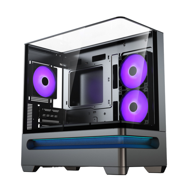 Prism 400C  Mid‑Tower Black Gaming  PC Case (2026)