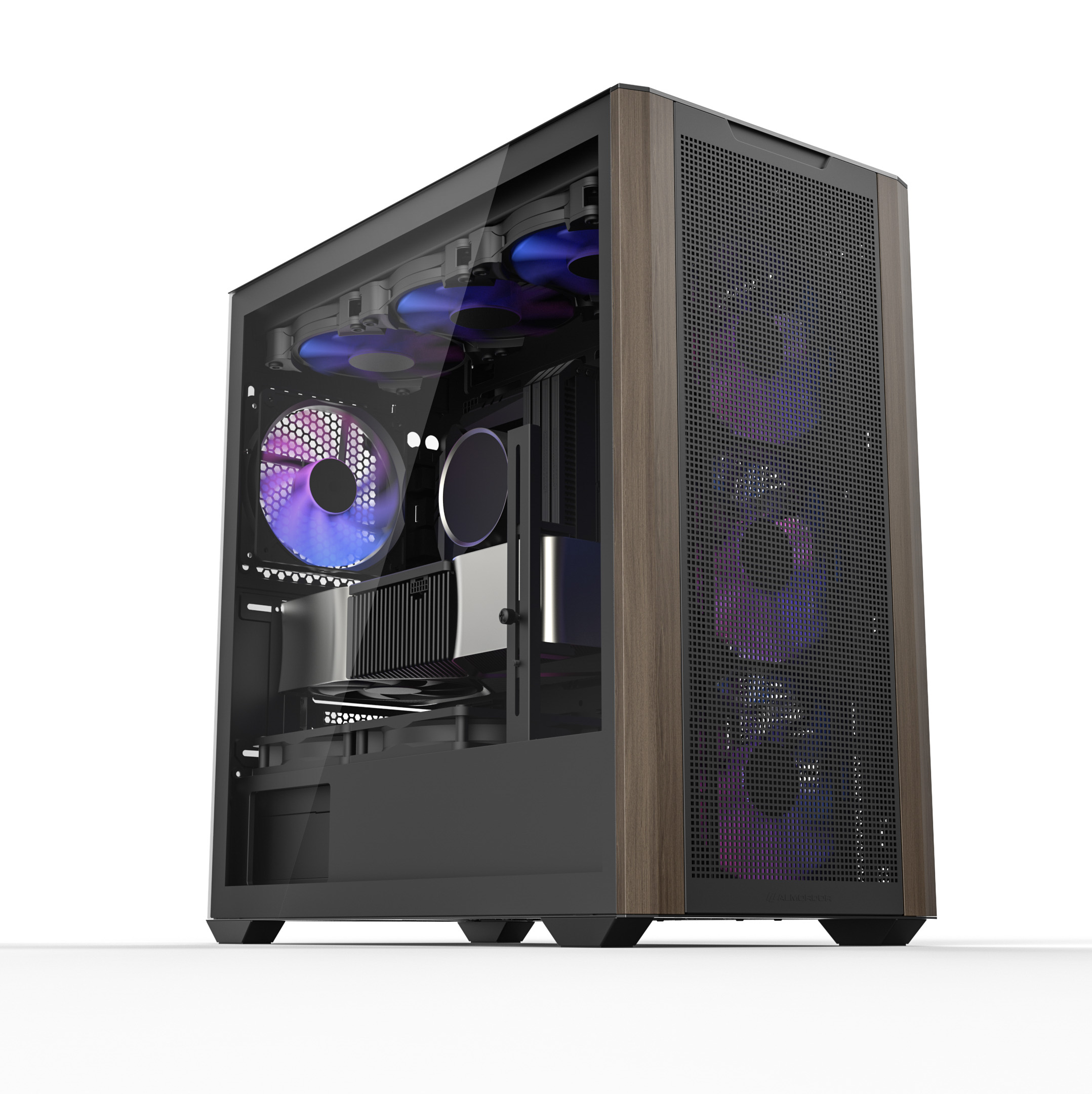 Wood 400 ATX Mid‑Tower Black Gaming Case (2026)