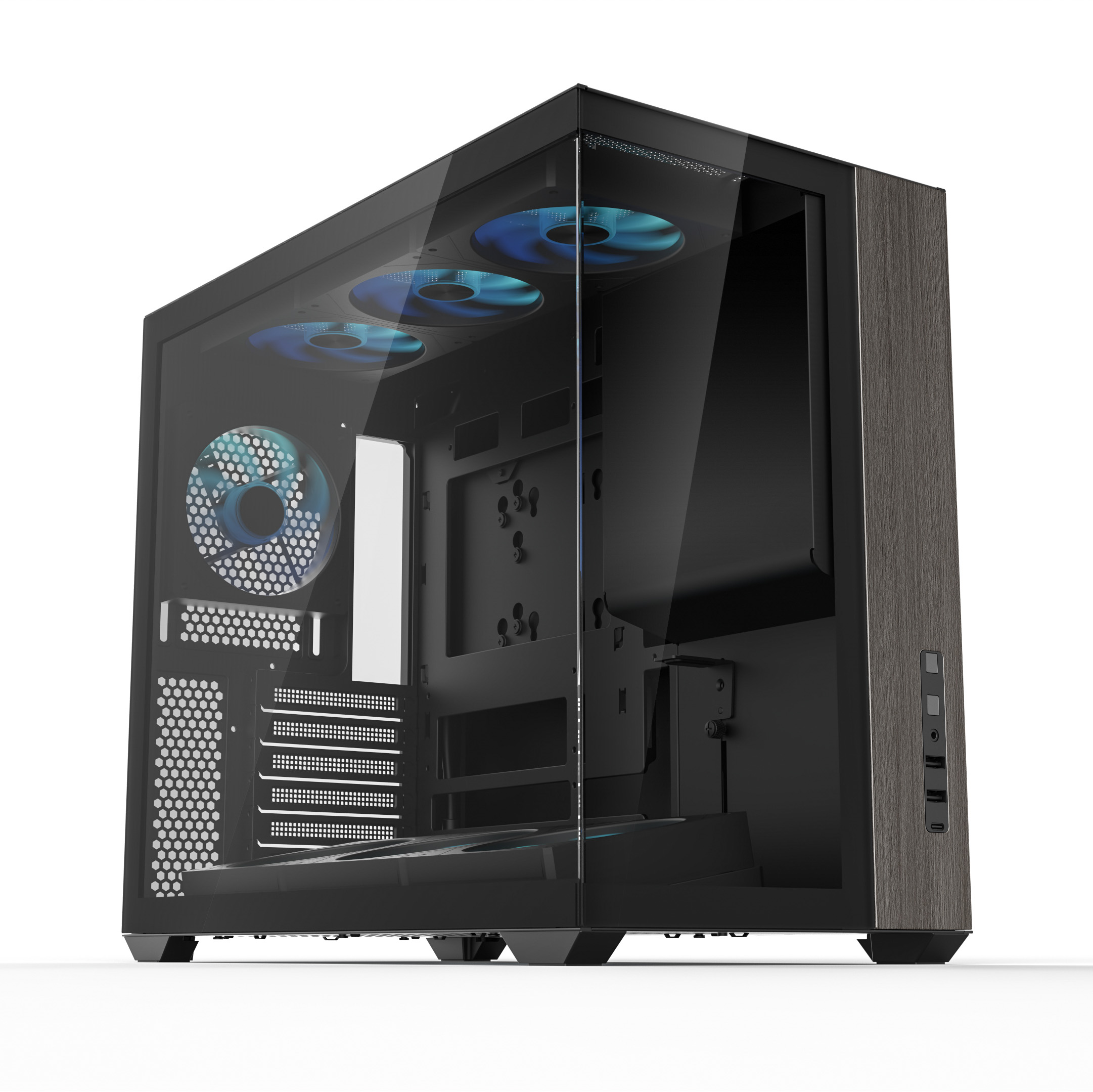 Slant 460 Dual-Chamber Mid-Tower ATX PC Case (2026)