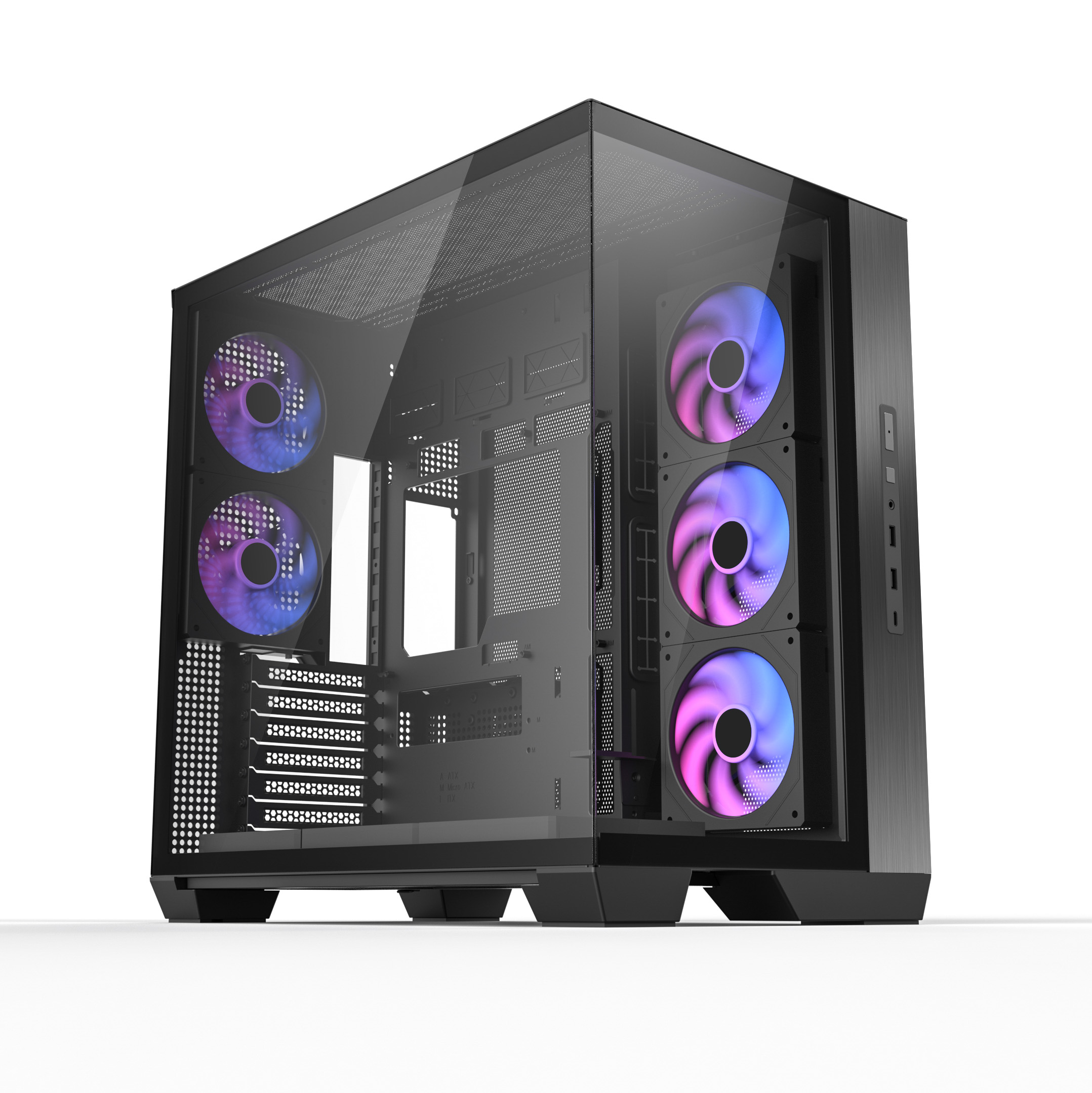D-Cool Dual-Chamber Mid-Tower ATX PC Case (2026)